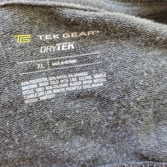 Tek Gear Womens XL Long Sleeve Gray Tee Stretch Jersey Crew Neck Casual GRA70E - Picture 5 of 6